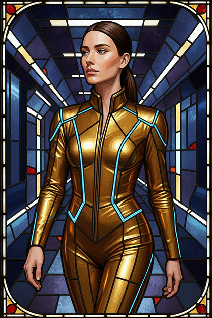 A preview of the Stained Glass art style