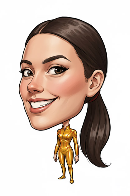 A preview of the Funny Caricature art style