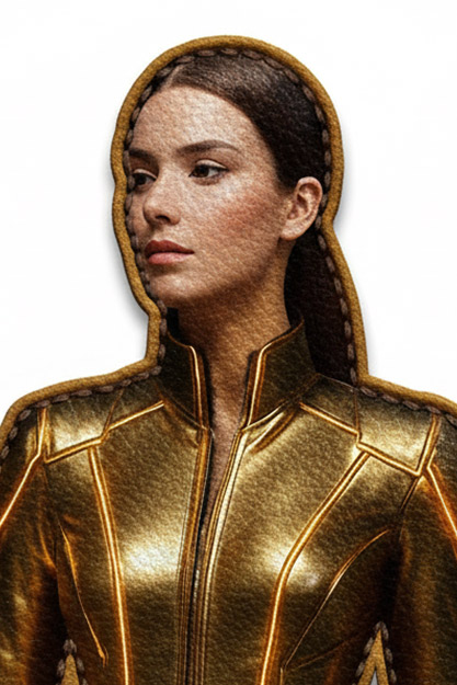 A preview of the Leather Stitched art style